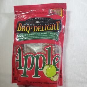 BBQr's Delight Apple Pellet Blend 1lb Grilling Smoking Pellets 100% All Natural